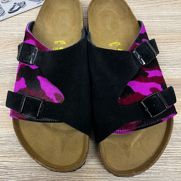 Birkenstock Zurich Birko Flor Sandal Camo Pink Women 11/Men 9/EU 42 NWB Regular - Picture 3 of 6